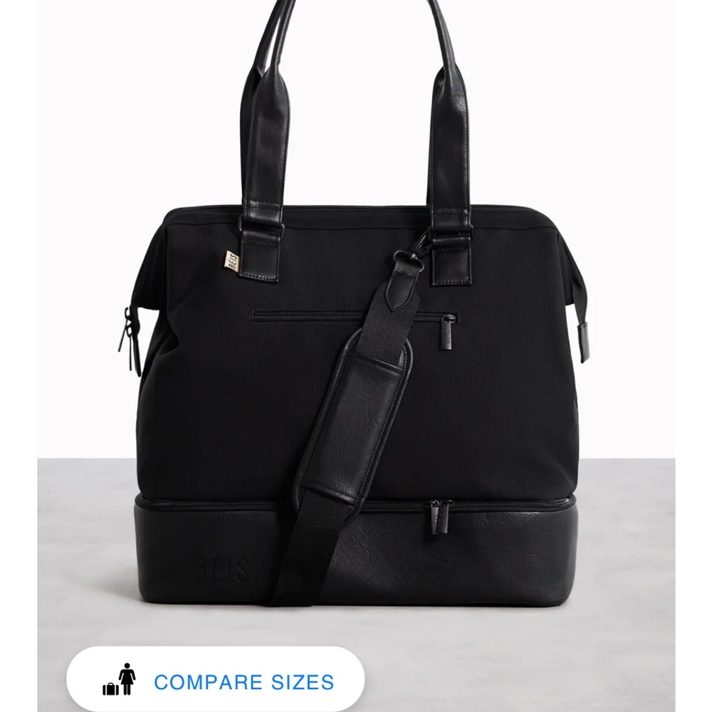 Beis mini weekender in black